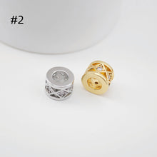 Load image into Gallery viewer, Spacer Beads Collection, 18K Gold/Silver Plated, Round Beads, CZ Pave Beads, Dainty Jewelry Making Beads, Jewelry Finding S1161