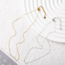 Load image into Gallery viewer, 18K Lip Chain Finished Necklace, 316L Stainless Steel, Ready to Wear, 40+5cm/17.7 inch ZD002