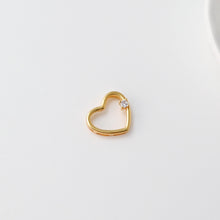 Load image into Gallery viewer, Heart Charms, Cubic Pave Charm, 18K Gold Plated CZ Pave Love Pendant, Necklace Making Pendants, Jewelry Findings S20735
