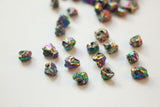 5pcs Irregular Crystal Imitation Ore Spacer Beads, 8mm, Crystal Loose Beads for Jewelry Making, DIY Beads Finding GZ436