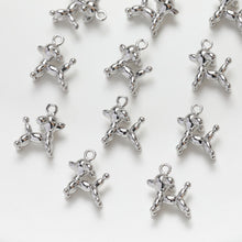 Load image into Gallery viewer, Balloon Dog Charm, Animal Pendant Puppy Charm,14K Gold Plated Pendant, Necklace Bracelet Making Charm, Jewelry Findings GZ263