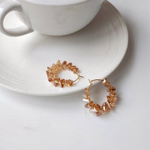 Load image into Gallery viewer, 20pcs Circle Wire Pendant, Gold Plated Circle Pendant, 25/30/35/40mm, Circle Earring Findings for Beading, DIY Jewelry Findings Z024