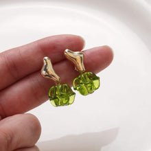 Load image into Gallery viewer, Irregular Ear Post With Loop, S925 Silver Ear Pin Nickel Free Earrings, Gold/Silver Ear Stud, Hypoallergenic Earring Findings ZZ029-D0314