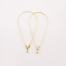 Load image into Gallery viewer, 20pcs- Gold Drop Shape Earring Pendant, 44mm, Nickel Free Teardrop Earring Findings, DIY Earring Pendant, Jewelry Making Findings Z026