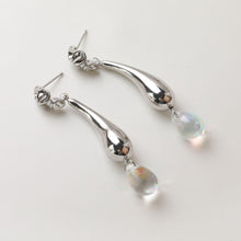 Load image into Gallery viewer, Polished Large Hollow Teardrop Pendant/Connector, 14K Gold/Silver Plated Charm, Necklace Pendant GZ747