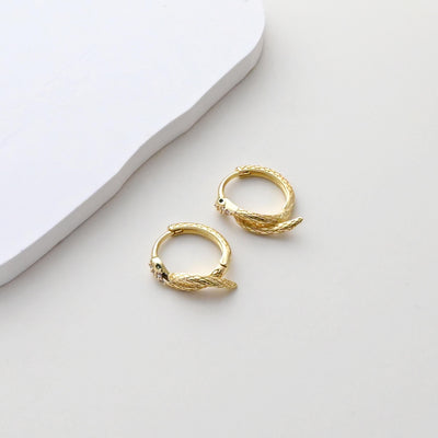 Snake Earring Hoops, Gold Plated Huggie Hoop Earring, Leverback Earring, DIY Earring  Findings, Handmade Earring Supplies S1416