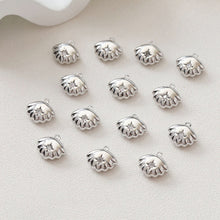 Cargar imagen en el visor de la galería, Dijes de estrella, luna, concha, triángulos, colgante de pavé cúbico de cristal, chapado en oro de 14 quilates, fabricación de collares, accesorios de joyería GZ407