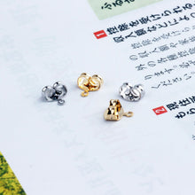Load image into Gallery viewer, 20PCS Ear Nuts with Loop, Gold Plated Earring Backs,  Earring Stoppers, Wholesale Earring Findings QR029