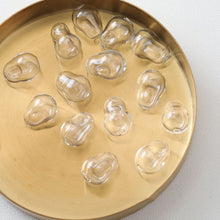 Load image into Gallery viewer, Glass Bubble Beads, Pear Concave Glass Beads, Colorful Hand Blown Hollow Round Globes for Jewelry Making, DIY Beads Finding GZ559