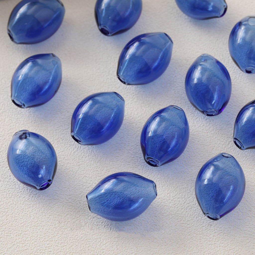 Glass Bubble Beads, Ellipsoid Hollow Glass Beads, Colorful Hand Blown Hollow Round Globes for Jewelry Making, DIY Beads Finding GZ564