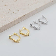 Load image into Gallery viewer, 18K Gold Plated U Shape Hoop Earring, Huggie Hoops Earring Parts, U shape Hoop earring  for Jewelry Making D0250