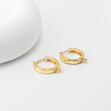 Load image into Gallery viewer, 10PCS Huggie Hoops Earring Hoop, 18K Gold Plated Leverback Ear Hoops, Gold Earring Making Findings for Jewelry Making S660