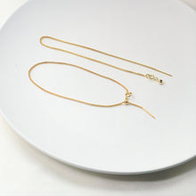 Load image into Gallery viewer, Gold Filled Adjustable Box Finished Chain for Bracelet/Necklace With Spring Clasp, 1.1mm, 7 Inch READY To WEAR Bracelet Findings, USA, BL007