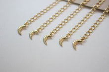 تحميل الصورة إلى عارض المعرض، سلسلة تمديد، قمر، نجمة، طول 55 مم، قلادة مطلية بالذهب عيار 14 قيراطًا، نتائج صنع السوار GZ140