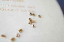 Load image into Gallery viewer, 50pcs- Gold Filled Crimp Beads, 1.6x1mm/1.1x1mm Position Beads, 14K Gold Crimp Tube Beads, Gold Crimp Beads, B012