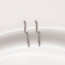 Cargar imagen en el visor de la galería, Pendientes minimalistas con pasador y aro, de plata S925, sin níquel, de oro y plata, hipoalergénicos, ZZ049