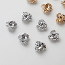 Load image into Gallery viewer, 14K Gold CZ Pave Spacer Beads, Multi-ring Spacer Beads, Bracelet Making, Jewelry Finding GZ770