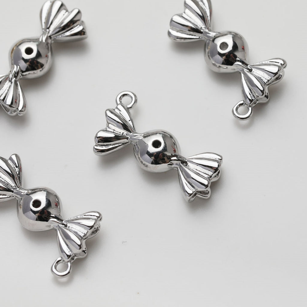 Gold Candy Charm, Candy Pendant, Real Gold Plated, Silver Candy, Necklace Making Charm, Jewelry Findings GZ521