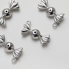 Load image into Gallery viewer, Gold Candy Charm, Candy Pendant, Real Gold Plated, Silver Candy, Necklace Making Charm, Jewelry Findings GZ521