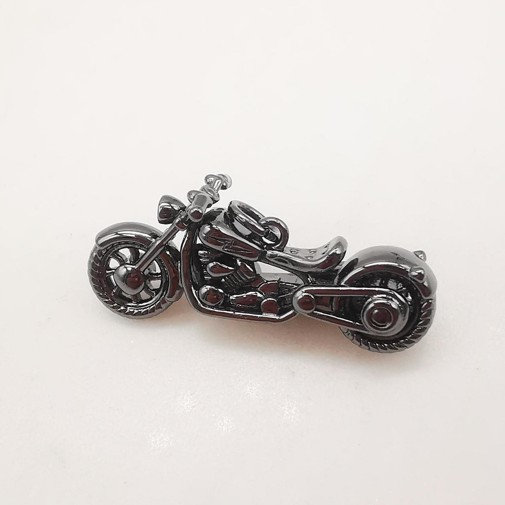 3D Motorcycle Charm, Gold/Silver/Black MotorCycle Pendant For Necklace Making, Biker Sport Jewelry Findings S20238