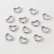 Load image into Gallery viewer, Twist Heart Spring Clasp, Oval Clasp 14K Gold/Silver Plated, Connectors, Necklace Bracelet Making Supply, Jewelry Findings GZ174