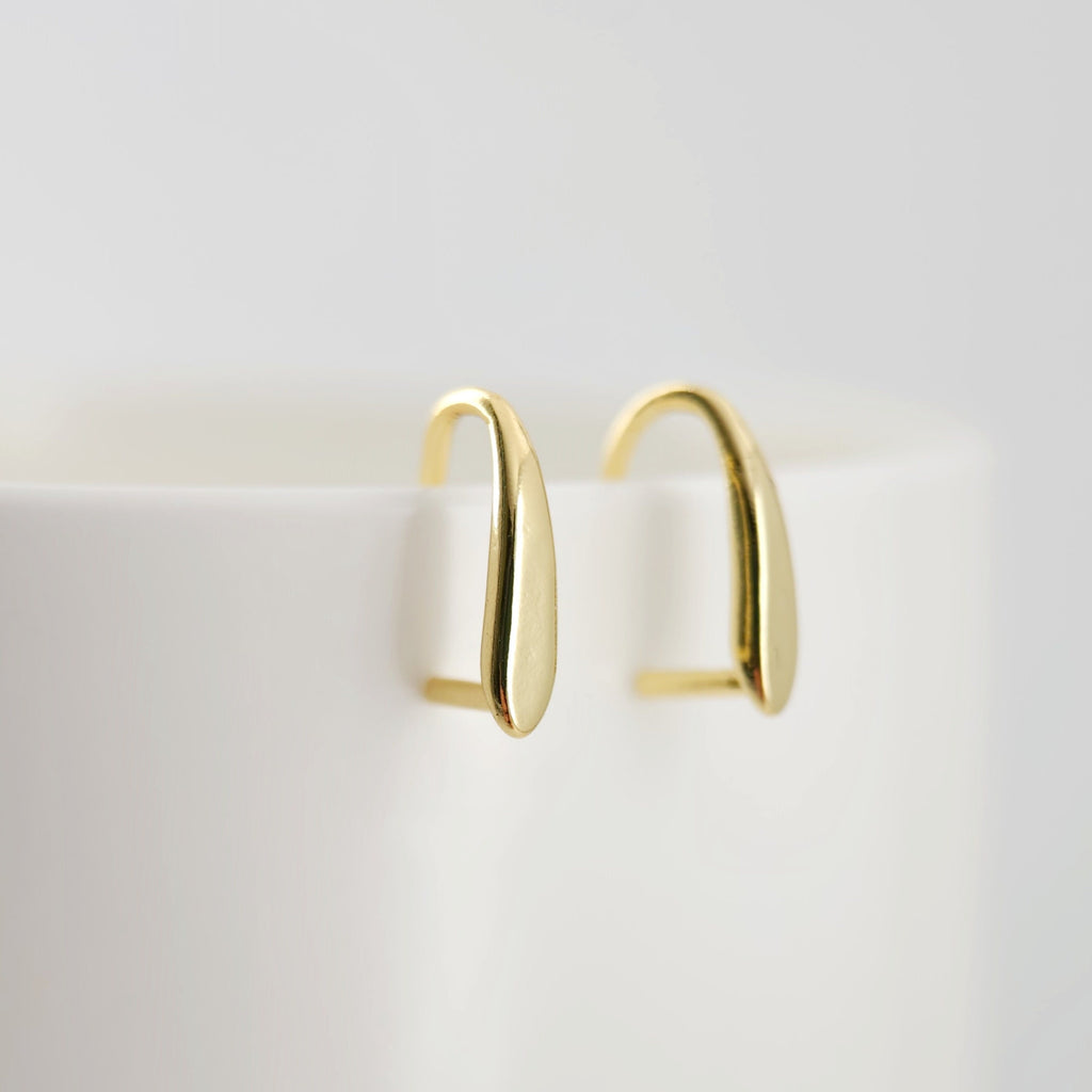 Fish Hooks, 18K Gold Plated Ear Wires, Gold Earring Earring Hooks, Ear Wires for Jewelry Making D0181