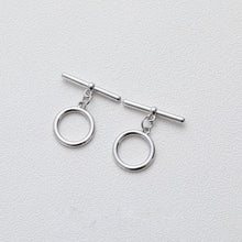 Load image into Gallery viewer, OT Toggle Clasps, One Set, 14K Gold Plated OT Buckle, 14k Gold/Silver, Necklace Closure, Connectors Clasps GZ217