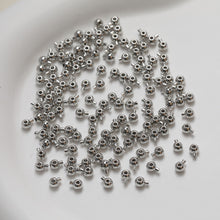 Load image into Gallery viewer, 20pcs 18K Gold Plated Crimp End Beads, Bead Ends 3.3mm, hole 1mm, Jewellery Making Findings GZ366