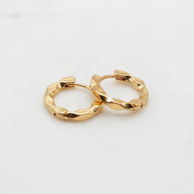 Load image into Gallery viewer, Gold Ear Hoops, 18mm, 18K Gold Plated Leverback Earrings, Huggie Hoops Earring S20417