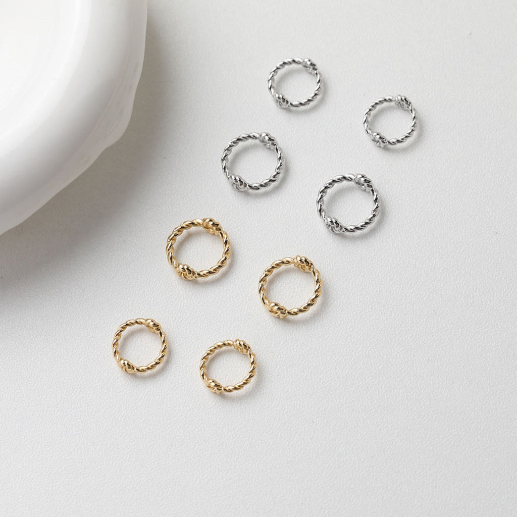 14K Gold Plated Ring Connector, Ring Beads, Ring Pendant, Jewellery Making Findings GT049