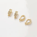 14K Gold Plated Pendant Top, Teardrop Connector, Pendant Snap on Bails, Clasp Link, 14x8mm, Jewelry Making GZ322