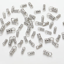 Load image into Gallery viewer, 10pcs 14K Gold Plated Crimp End, Cord ends, Chain Crimps, Jewellery Making Findings GE134