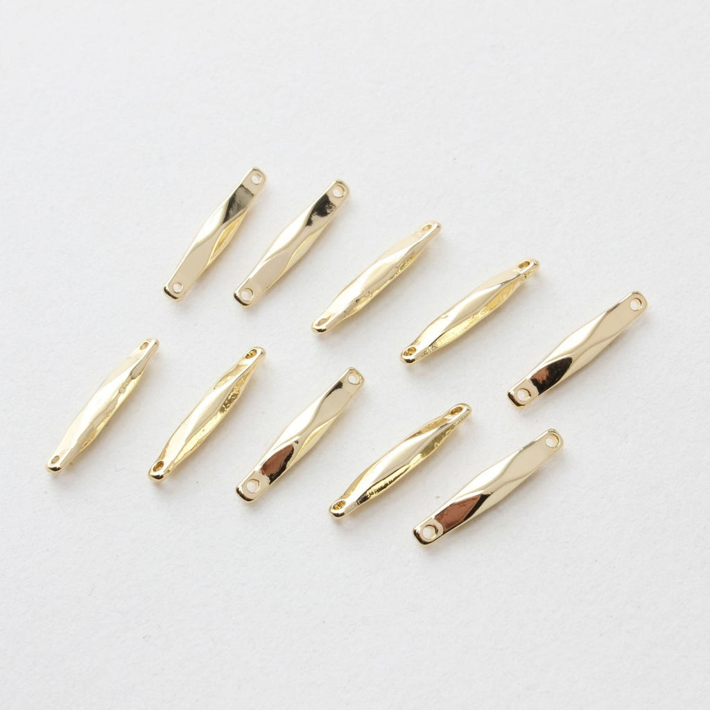 10pcs Gold Connector Bar, Clay Earring Making Findings, Handmade earring making Supplies Finding JG057