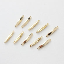 Load image into Gallery viewer, 10pcs Gold Connector Bar, Clay Earring Making Findings, Handmade earring making Supplies Finding JG057