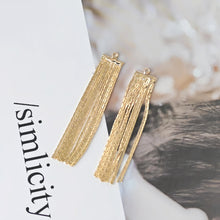 Load image into Gallery viewer, Gold Chain Tassel Pendant, Gold Wheat Style Chain Charm, 18K Gold Plated Earring Chain Pendant, Earring Findings ZX356