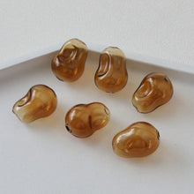 Load image into Gallery viewer, Glass Bubble Beads, Pear Concave Glass Beads, Colorful Hand Blown Hollow Round Globes for Jewelry Making, DIY Beads Finding GZ559