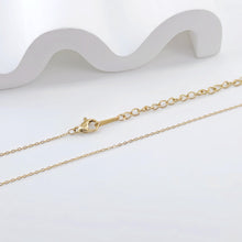 Load image into Gallery viewer, 14K Finished Necklace Chain, Oval Cable Necklace, 316L Stainless Steel, Oval Chain, Ready to Wear, 42+5cm/18.5 inch, JR003