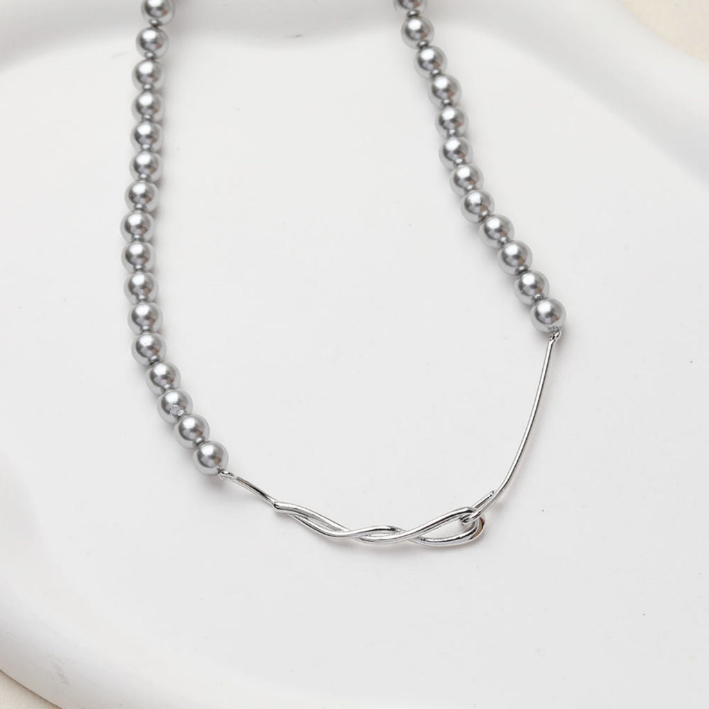 حبات لؤلؤ صدفية مستديرة رمادية فاتحة، 4 مم، 6 مم، 8 مم، حبات ناعمة لصنع المجوهرات، العثور على الخرز بنفسك GE129