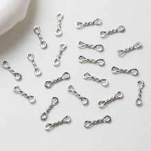 Load image into Gallery viewer, 10PCS Gold Figure 8 Connectors, Twist Connector, 18K Gold Plated Link Connectors, Infinity Connector Jewelry Findings GE109