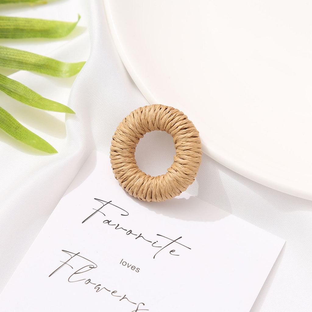 Rattan Weaving Earring Findings, Boho earring making, Hawaii Vacation Style Cute Earrings for girl ,Handmade Earring Finding BS004