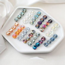 Load image into Gallery viewer, Irregular Square Glass Beads, 12x10mm, Crystal Glass Loose Beads for Jewelry Making, DIY Beads Finding GZ538