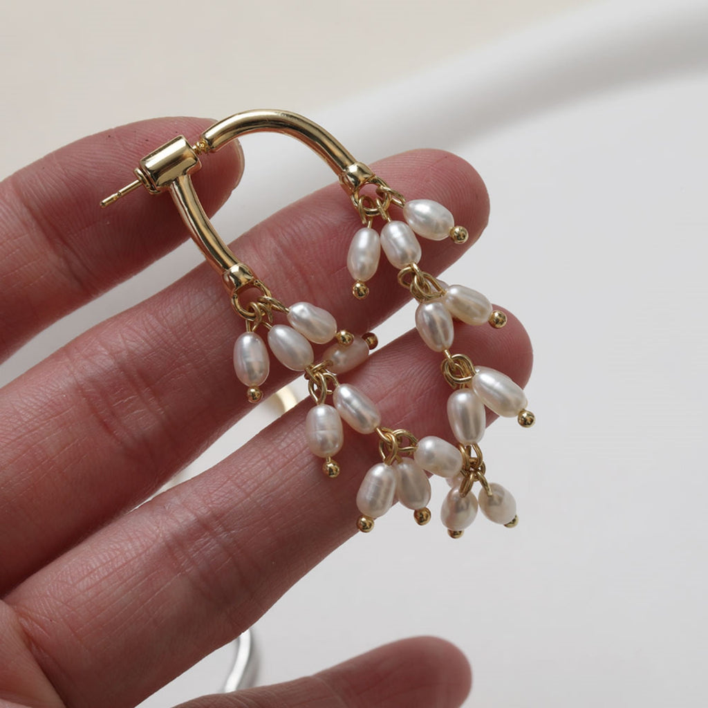 14K Gold Arch Shape Earring Post With 2 Loops, S925 Silver Ear Pin Nickel Free Earrings, Hypoallergenic Earring Findings GZ351