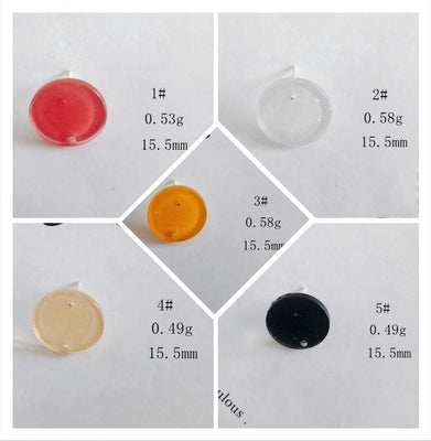 10PCS Acrylic Round Earring Findings, 26 Colors You Choose, S925 Silver Ear Stick, Nickel Free, Earring Finding MY023