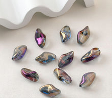 Load image into Gallery viewer, Irregular Glass Beads, Spacer Beads, 13x23mm, Crystal Glass Loose Beads for Jewelry Making, DIY Beads Finding GZ021