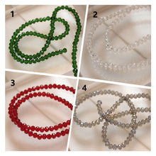 Load image into Gallery viewer, 4mm Round Cut Faceted Glass Beads, Crystal Glass Loose Beads for Jewelry Making, DIY Beads Finding GZ028