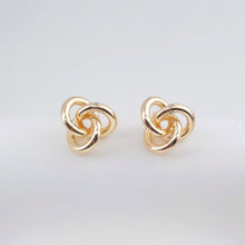 Load image into Gallery viewer, Knotted Earring Post Earrings, Gold/Silver Earring Post, Hypoallergenic, Earring Findings, Handmade Earring Supplies ZX319