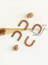 Load image into Gallery viewer, 2PCS Arches Geometric Charm, Wooden Pendant, Necklace Making Findings JT047