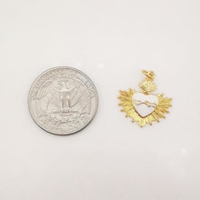 Load image into Gallery viewer, Dainty Enamel Love Charm, 18K Gold Plated Necklace Making Pendant, Heart Pendant, 20m, Jewelry Findings S20230