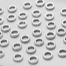 Load image into Gallery viewer, Gold Plated Circle Pendant , 9mm, 2 holes, Nickel Free Circle Charm, Circle Connectors, DIY Jewelry Making Findings GZ510