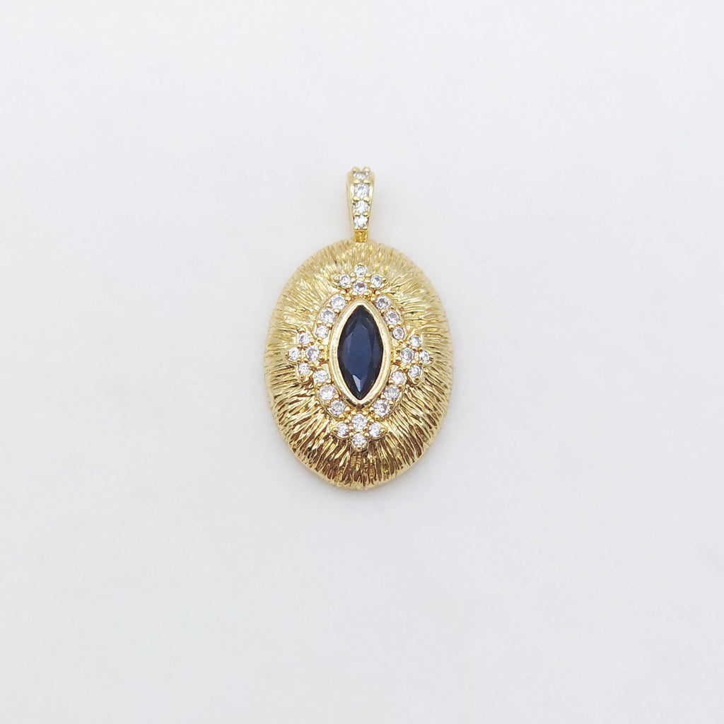 Textured Cubic Pave Pendant, 18K Gold Plated, Star/Moon/Oval/Roumd/Flower/Hand/Heart, Jewelry making supplies S20499